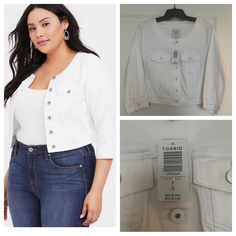 NWT Torrid Denim Jacket Size 00, M/L